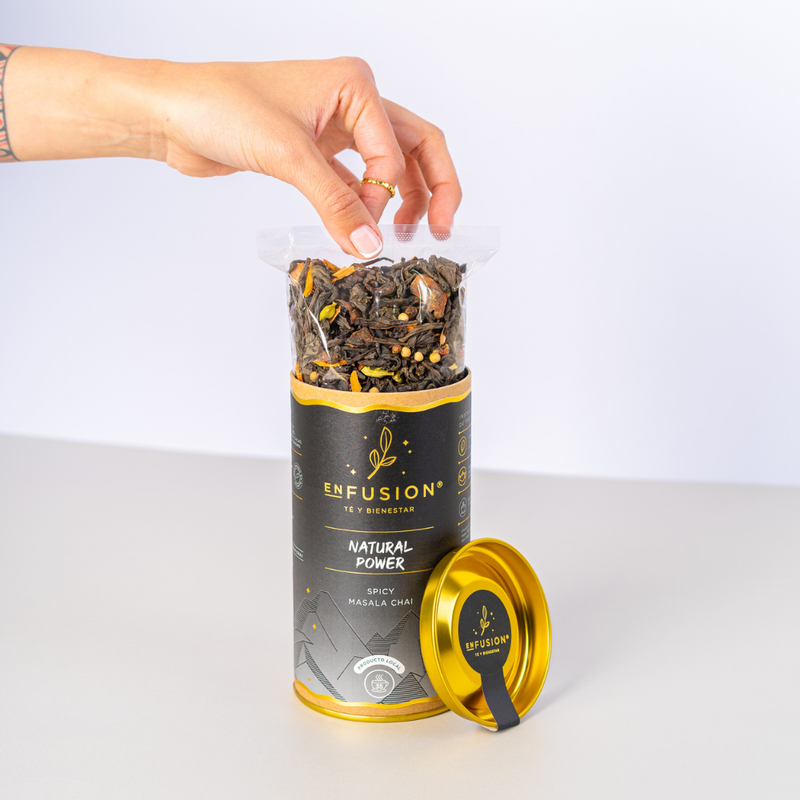 Natural Power - Té Negro Ceylán con Mix de Pimientas, Jengibre, Canela y Cardamomo 70g